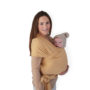 draagdoek, baby wrap, musterd mélange - MUSHIE