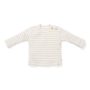 t-shirt lange mouw, stripe sand/white - LITTLE DUTCH - 62