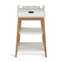 luiertafel hip + lade, clay/walnut- QUAX