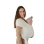 draagdoek, baby wrap, ivory - MUSHIE