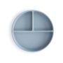 bord silicone, 3 vakken, powder blue - MUSHIE